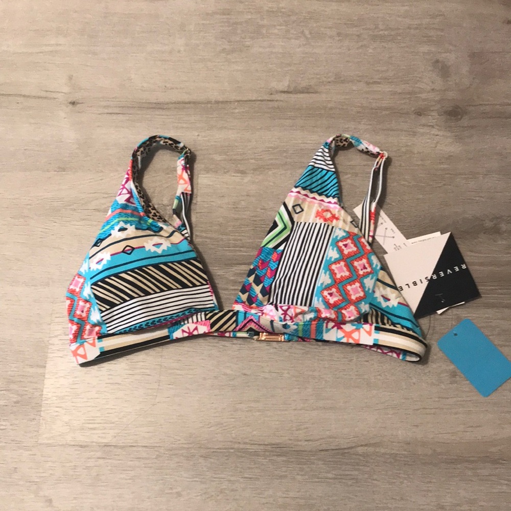 Vera Bradley Reversible Shapes Bikini Top